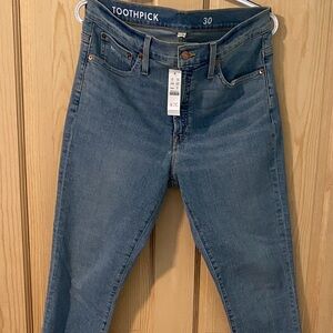 J. Crew Toothpick Skinny Jeans in Medium Blue